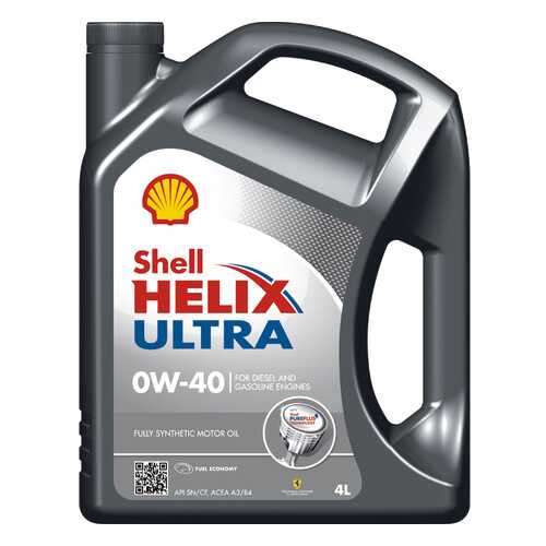 Моторное масло Shell Helix Ultra 0W-40 4л в Несте Ойл
