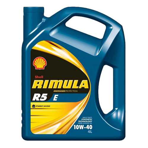 Моторное масло Shell Rimula R5 E 10W-40 4л в Несте Ойл