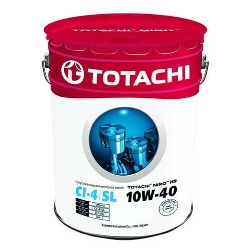 Моторное масло Totachi Niro HD Semi-Synthetic API CI-4 / SL 10W-40 19л в Несте Ойл