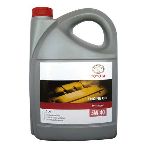 Моторное масло Toyota Engine Oil Synthetic 5W-40 5л в Несте Ойл