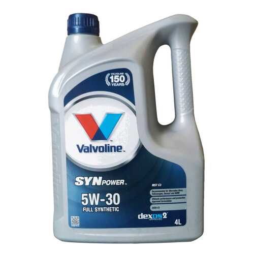 Моторное масло Valvoline Synpower MST C3 SAE 5W-30 4л в Несте Ойл
