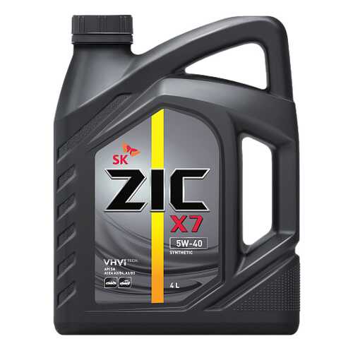 Моторное масло Zic X7 5W-40 4л в Несте Ойл