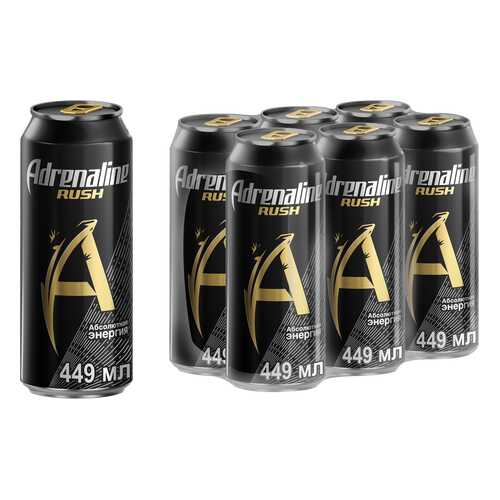 Энергетический напиток Adrenaline rush в упаковке 6*0.449 л в Несте Ойл