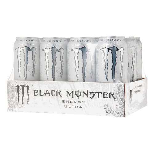 Энергетический напиток Black Monster Energy Ultra 12 шт 449 мл в Несте Ойл