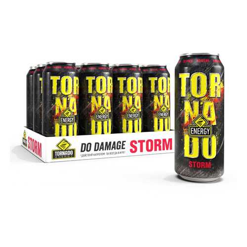 Энергетический напиток Tornado Energy Storm 12 шт по 450 мл в Несте Ойл