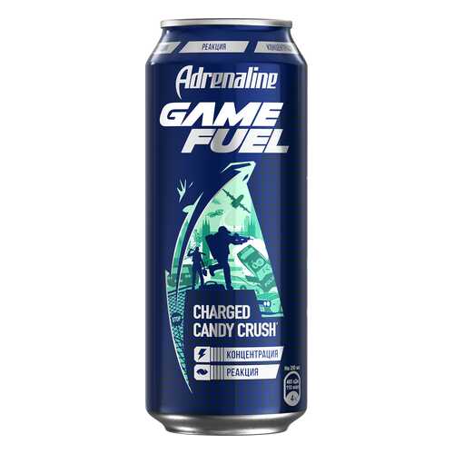 Напиток Adrenaline Game Fuel энергетический 449 мл в Несте Ойл