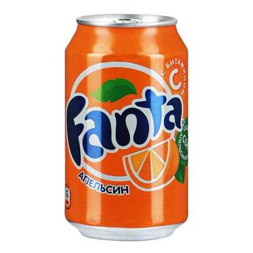 Напиток Fanta апельсин сильногазированный жестяная банка 0.33 л в Несте Ойл
