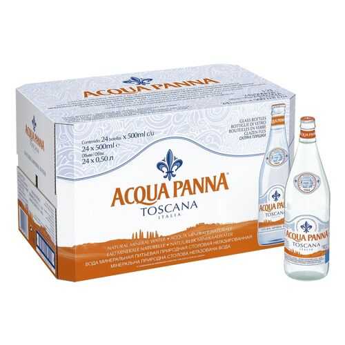 Минеральная вода Acqua Panna негазированная стекло 24 шт по 0.5 л в Несте Ойл