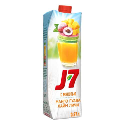 Напиток J7 сокосодержащий лайм-личи-манго-гуава 0.97 л в Несте Ойл