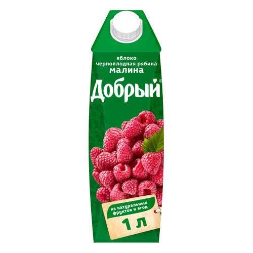Нектар Добрый яблоко-малина-черноплодная рябина 1 л в Несте Ойл