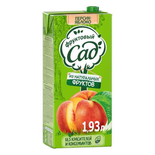 Нектар Фруктовый Сад яблоко-персик 1.93 л в Несте Ойл