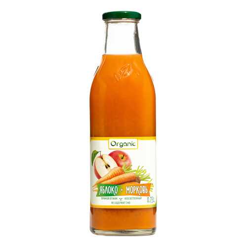 Сок Organic Яблоко-Морковь прямого отжима 750 мл (стекло) в Несте Ойл